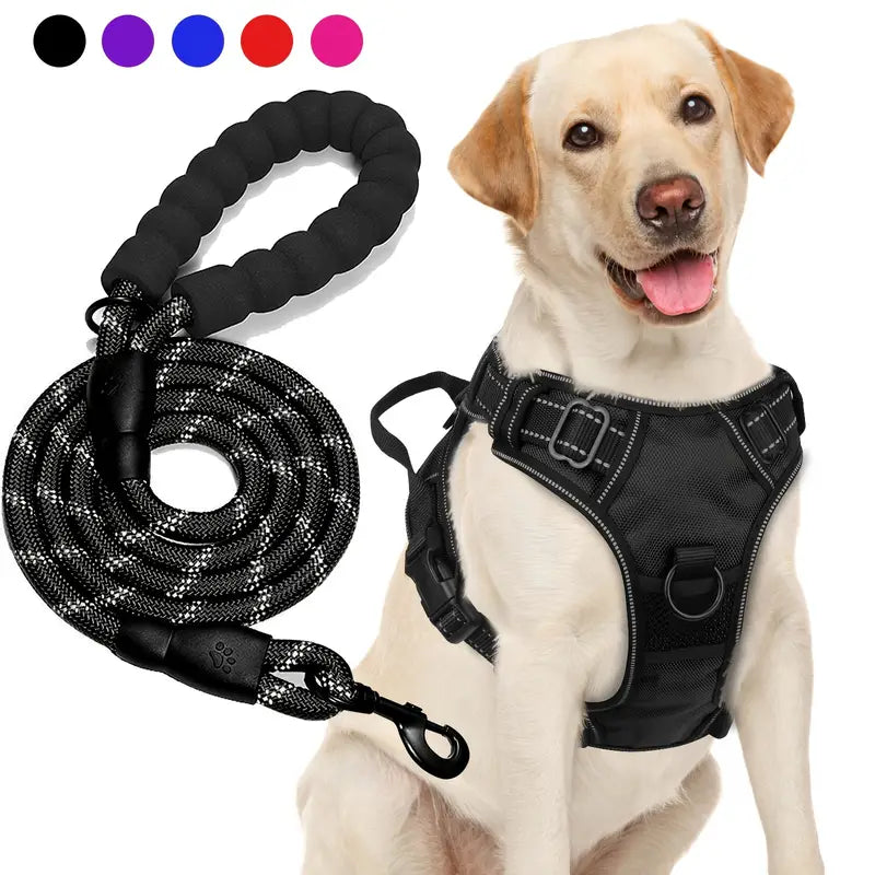 Rope Dog Leash Heavy Duty Dog Leash with Comfortable Padded Handle Strong Reflective Training Lead