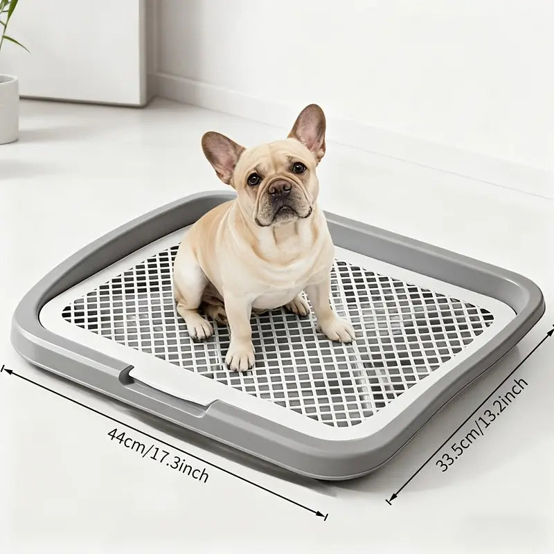 Dog Potty Tray With Removable Grating Leak-Proof Indoor Dog Toilet For Puppy Training Pad Solution