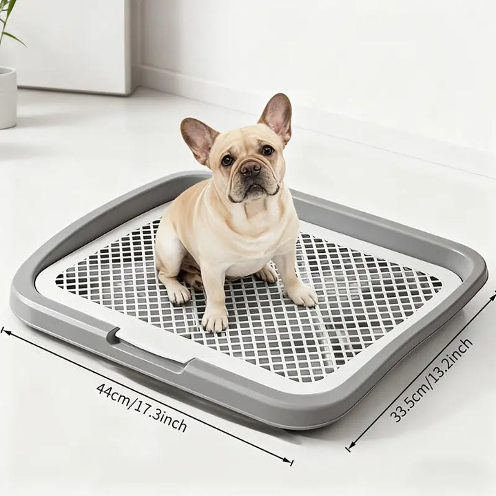 Dog Potty Tray With Removable Grating Leak-Proof Indoor Dog Toilet For Puppy Training Pad Solution