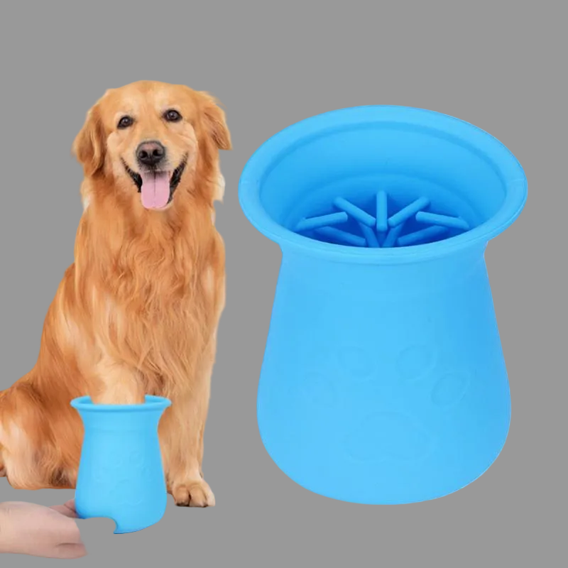 Shiba Inu Paw Cleaner Cup for Dogs Soft Silicone Brush Easy Mud Removal Cleaning Tool with Deep Cleaning Gentle Care