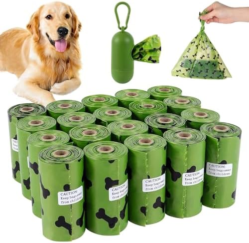 Biodegradable Pet Waste Garbage Bags for Dogs Eco Friendly Leak Proof Disposable Outdoor Cleaning