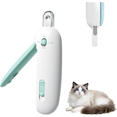 Cat Nail Scissors with Gravity Push Design for Safe Precise Grooming and Easy Trimming