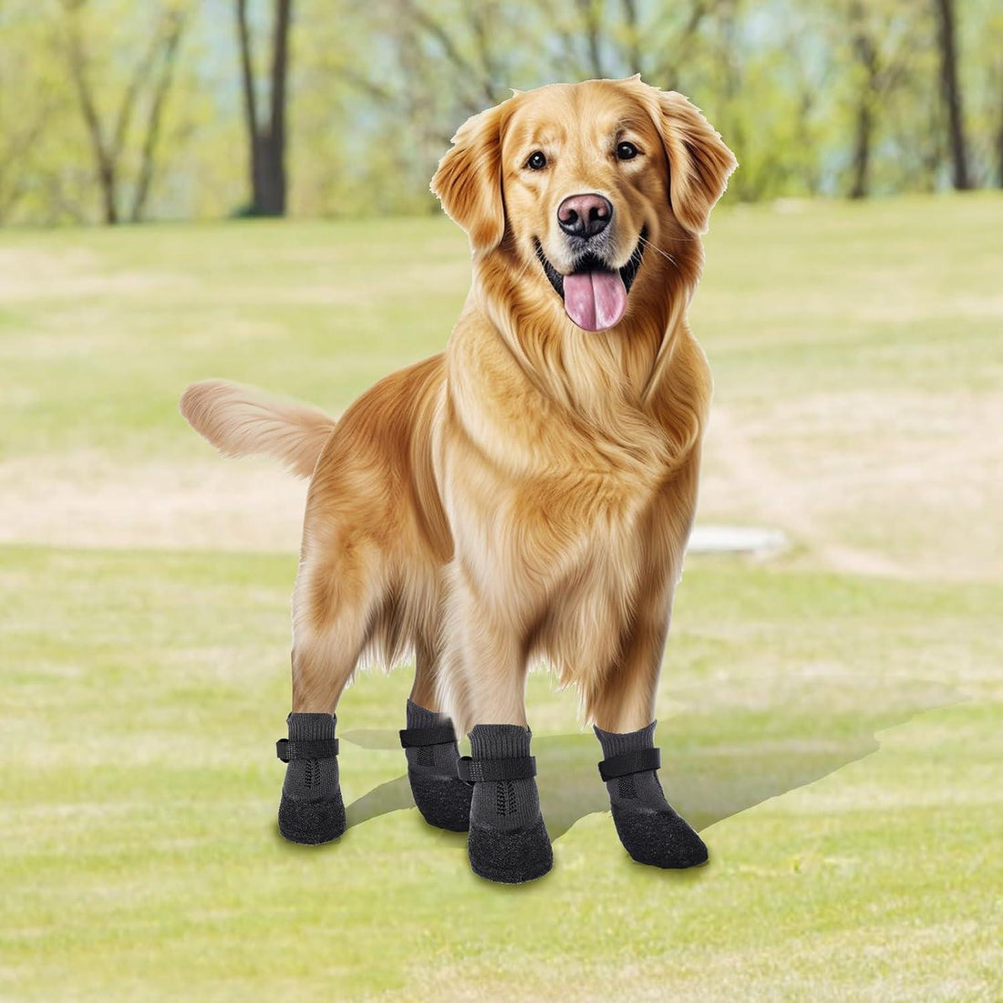 New Pet Dog Shoes for Walking Running Waterproof Anti-Slip Comfortable Protective Outdoor Boots