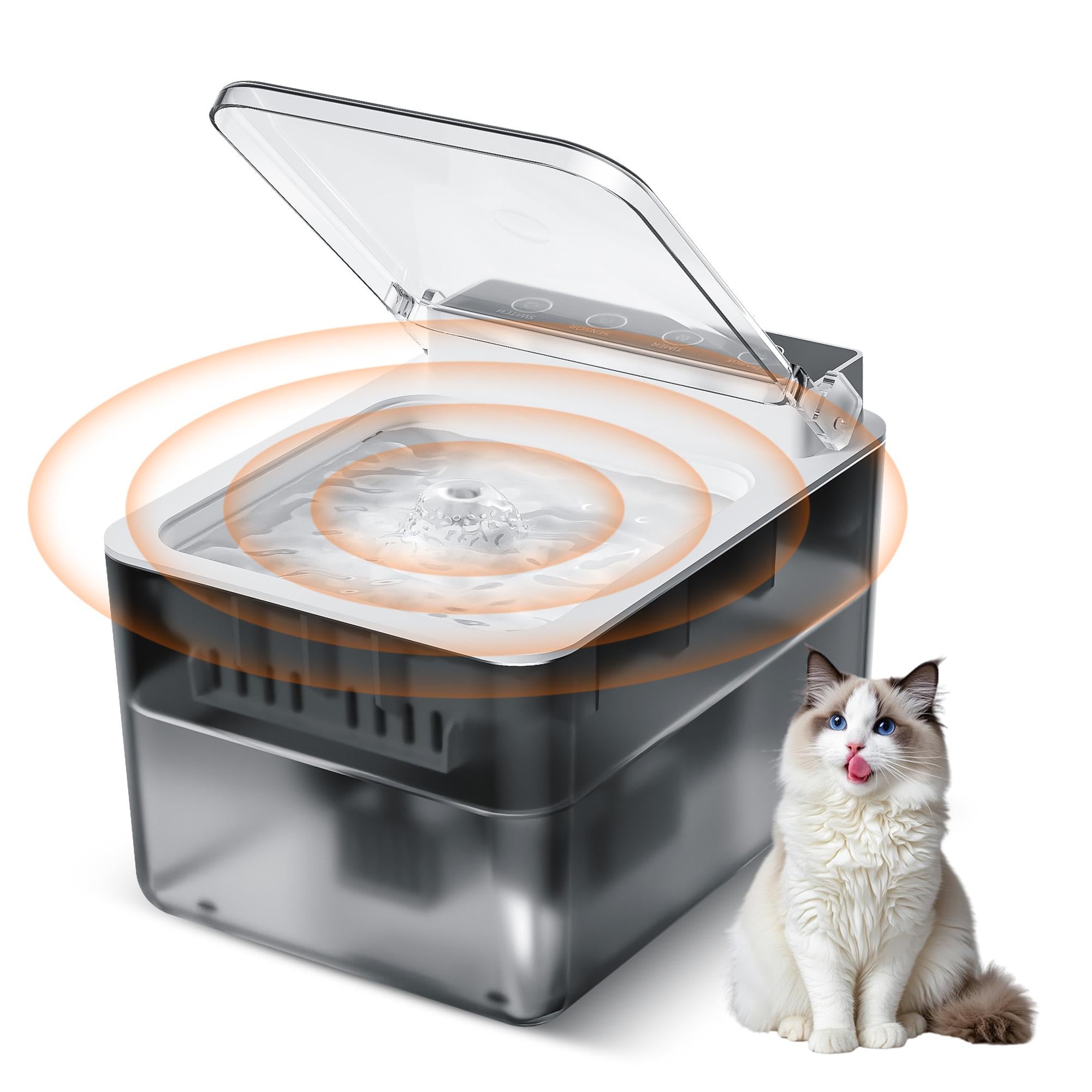Wired Automatic Pet Fountain Dog Water Dispenser Automatic Sensing Function