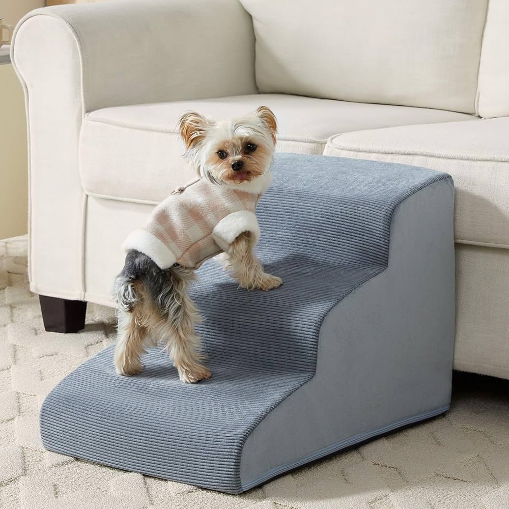 Wave Design Pet Dog Ramp Stairs for Home Use Portable Non-Slip Pet Access Support Steps with Stable Support