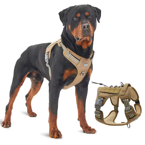 Truelove Pet Adjustable Safety Reflective Nylon Harness for Big Medium Large Dogs Comfortable Durable Outdoor