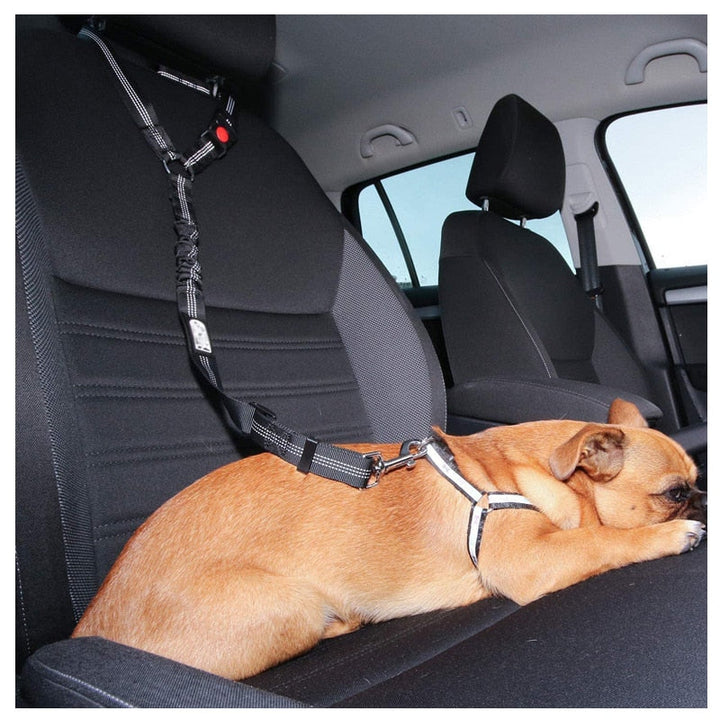 Two-in-One Pet Car Seat Belt Leash Adjustable Safety Harness for Dogs Cats Travel Secure
