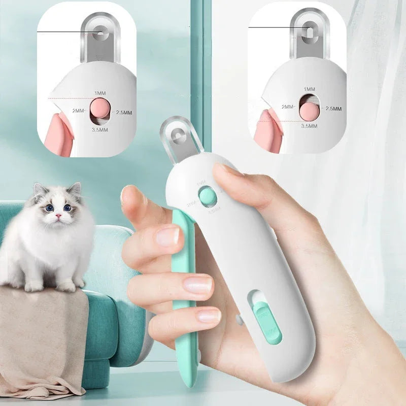 Cat Nail Scissors with Gravity Push Design for Safe Precise Grooming and Easy Trimming