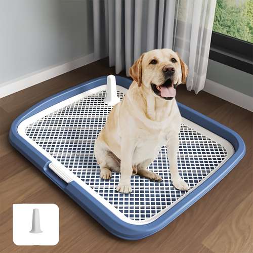 Dog Potty Tray With Removable Grating Leak-Proof Indoor Dog Toilet For Puppy Training Pad Solution