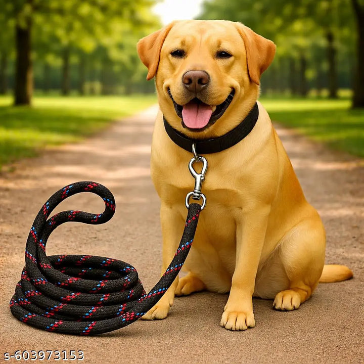 Rope Dog Leash Heavy Duty Dog Leash with Comfortable Padded Handle Strong Reflective Training Lead