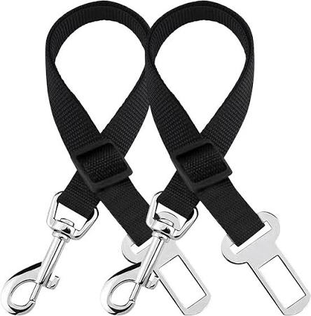 2 Pack Cat Dog Pet Safety Seatbelt Car Vehicle Seat Belt Adjustable Harness Lead Strap